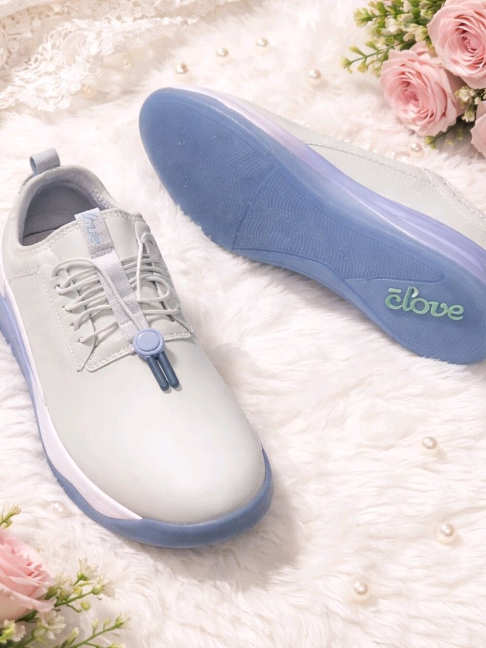 Clove Women’s Classic Sneakers Grey Matter Size 7.5 Wide Nurse Shoes Comfort - Picture 4 of 8